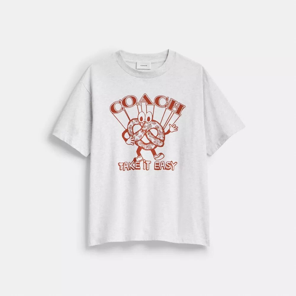 Camiseta holgada «Pretzel» de algodón orgánico