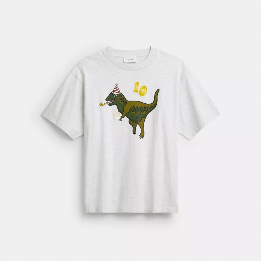 Camiseta holgada «Rexy 10th Birthday» de algodón orgánico