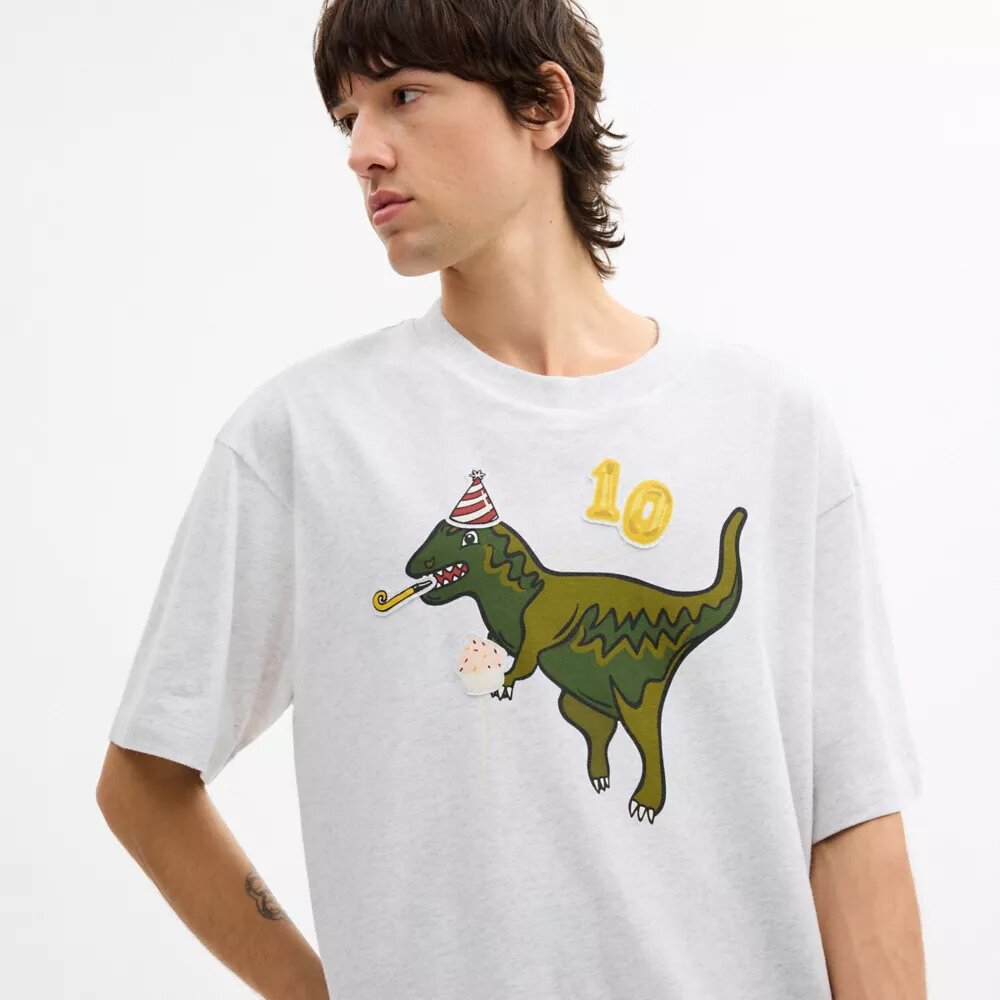 Camiseta holgada «Rexy 10th Birthday» de algodón orgánico