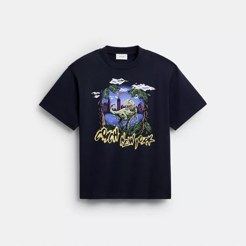 Camiseta holgada «Rexy 10th Birthday Jungle» de algodón orgánico