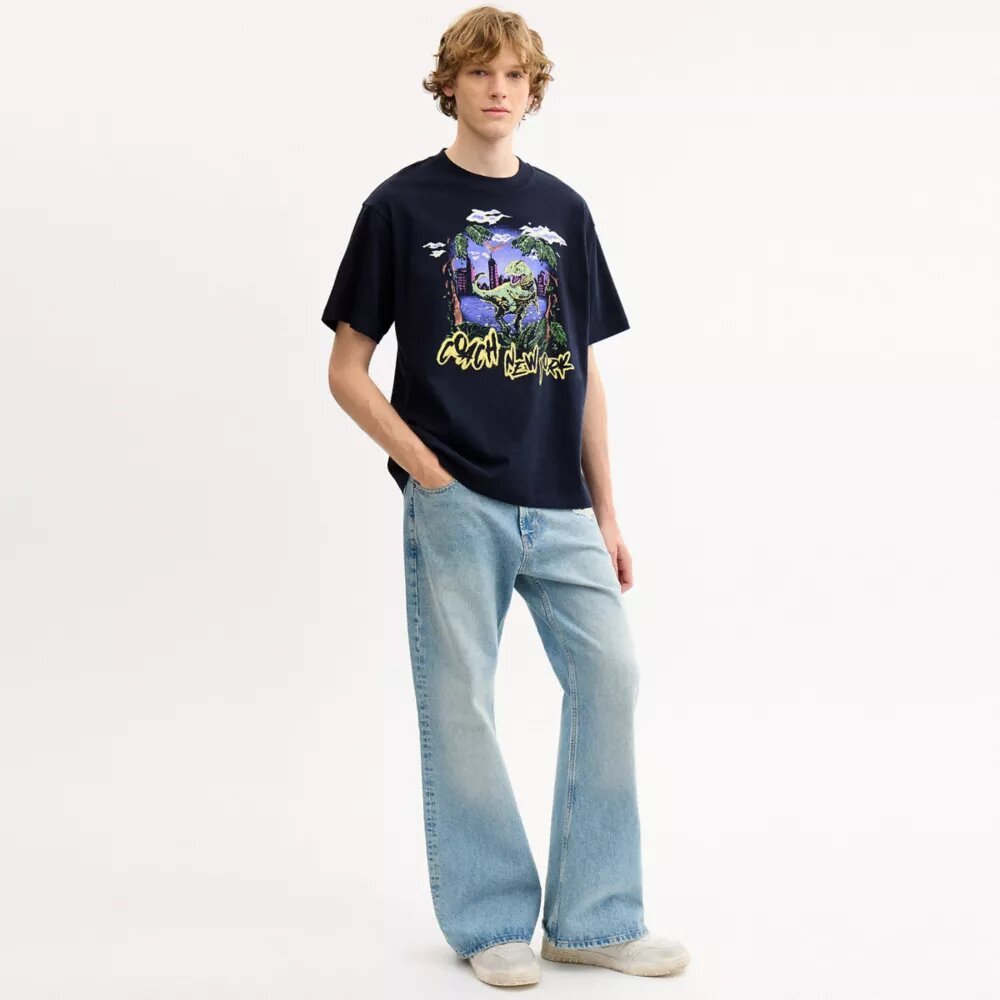 Camiseta holgada «Rexy 10th Birthday Jungle» de algodón orgánico