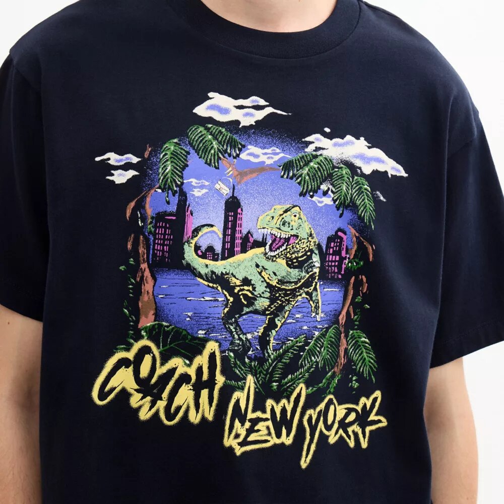Camiseta holgada «Rexy 10th Birthday Jungle» de algodón orgánico