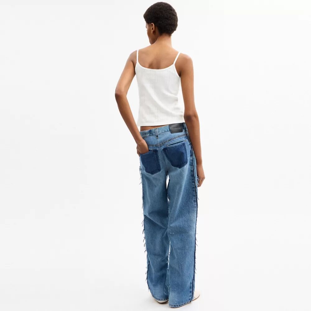 Camiseta sin tirantes de punto calado