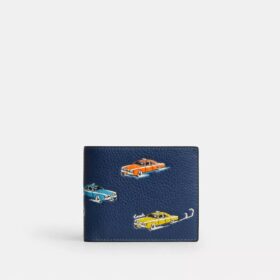 Cartera 3 en 1 con estampado de coches