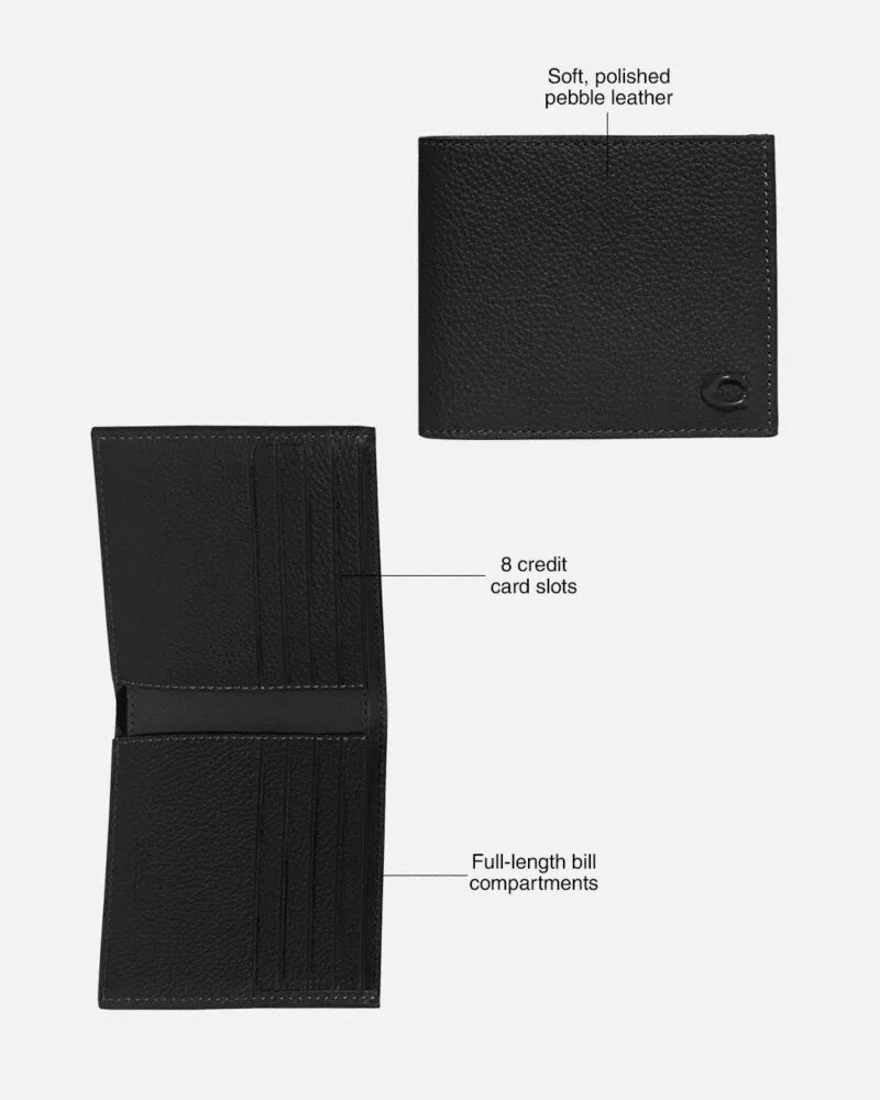 Cartera 3 en 1 con interior de Signature Canvas