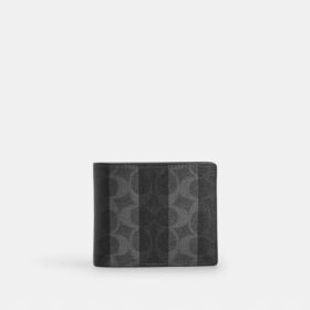 Cartera 3 en 1 de Signature Canvas a rayas