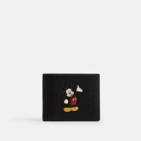 Cartera 3 en 1 Disney X Coach de piel regenerativa con Mickey Mouse