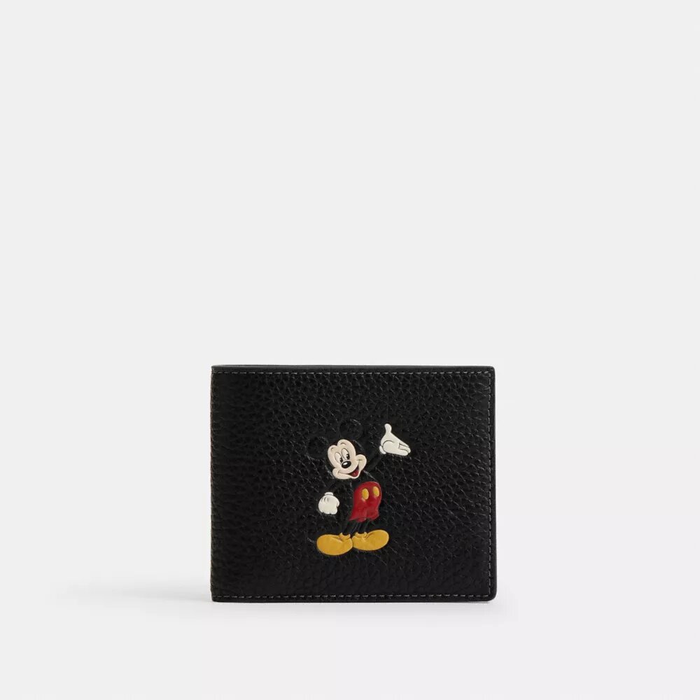 Cartera 3 en 1 Disney X Coach de piel regenerativa con Mickey Mouse