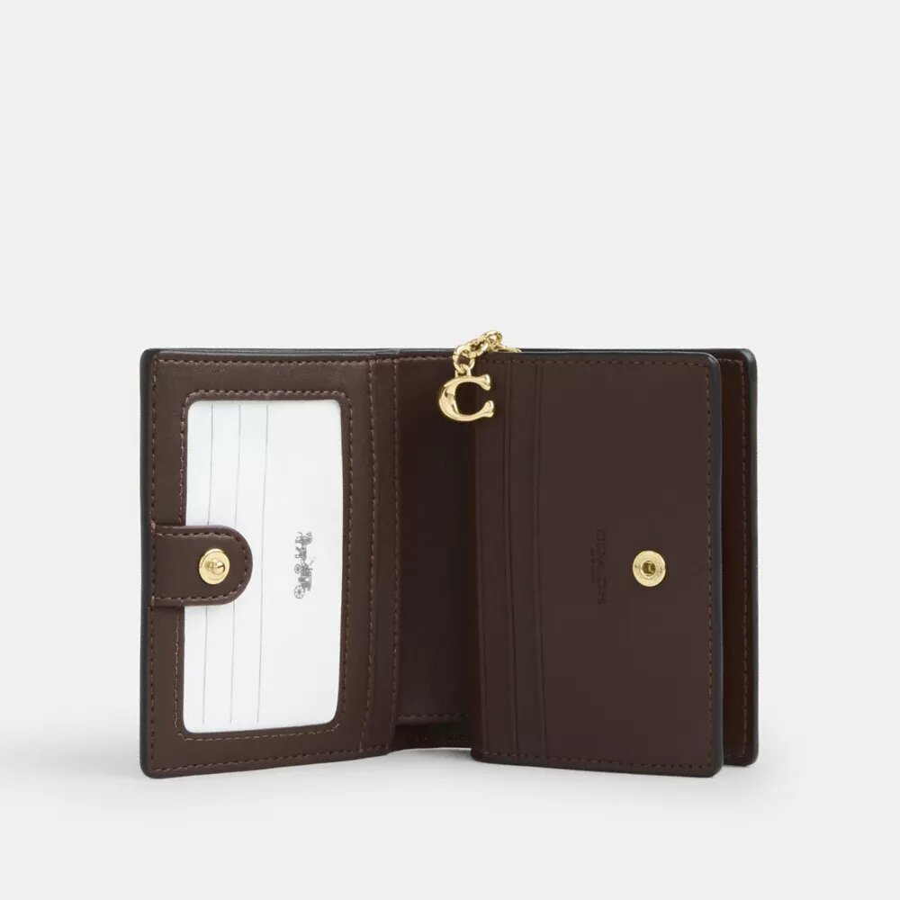 Cartera con cierre a presión en Signature Canvas con efecto degradado
