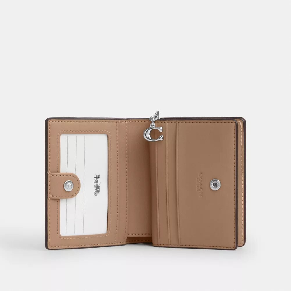 Cartera con cierre a presión en Signature Canvas «Rainbow»