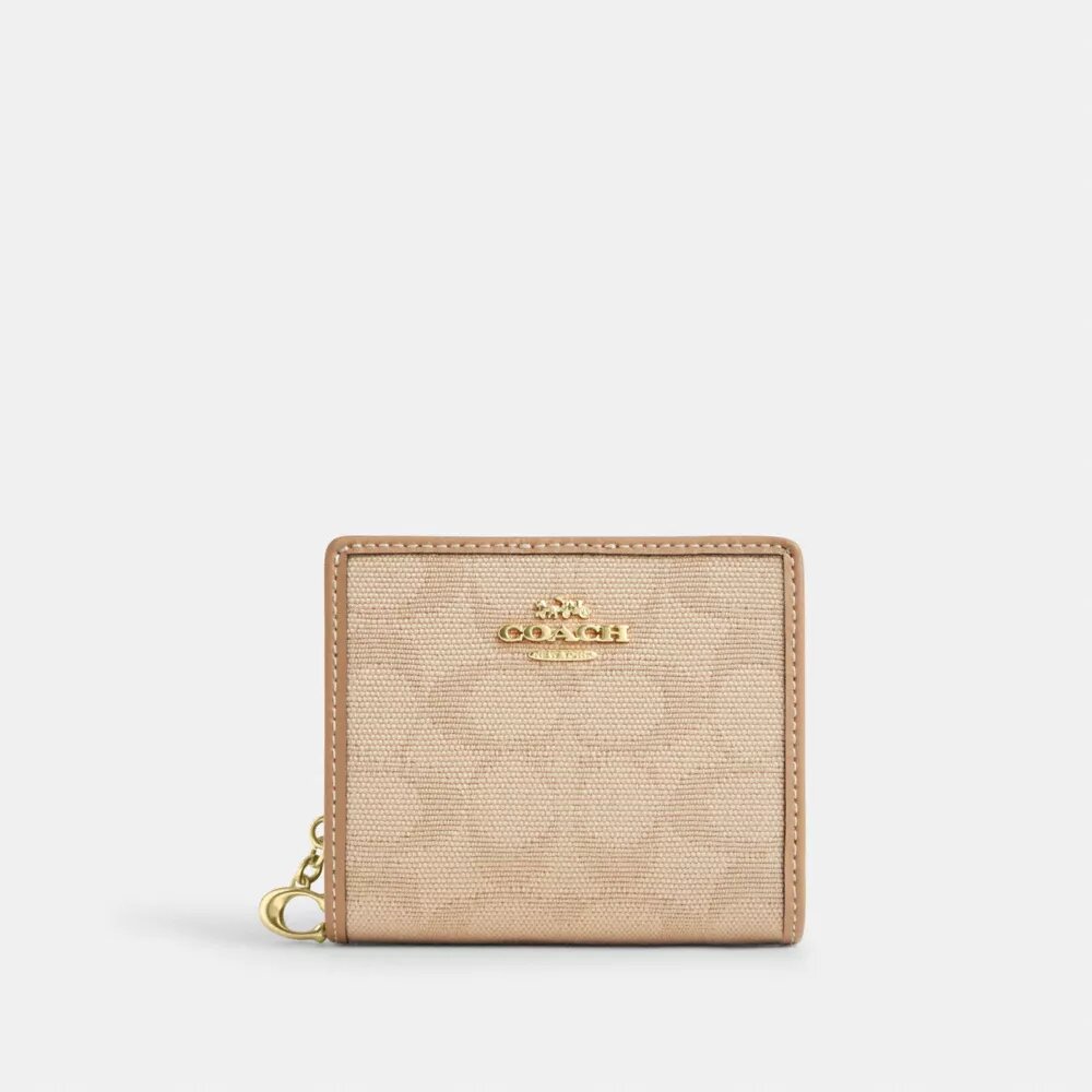Cartera con cierre a presión y Signature Canvas