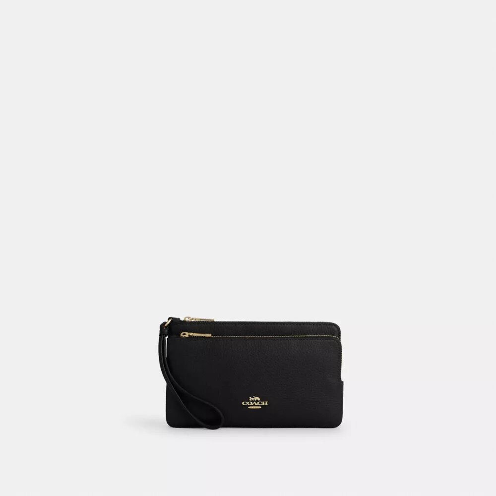 Cartera con doble cremallera