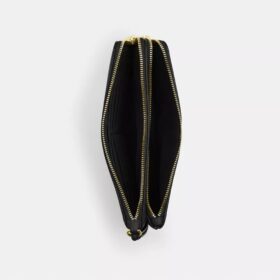 Cartera con doble cremallera