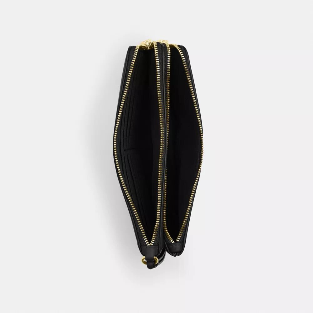 Cartera con doble cremallera