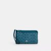 Cartera con doble cremallera en Signature Canvas