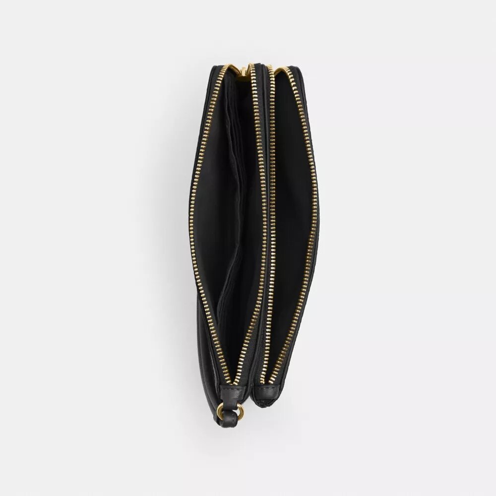 Cartera con doble cremallera en Signature Canvas