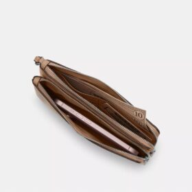 Cartera con doble cremallera en Signature Canvas