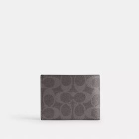 Cartera delgada de Signature Canvas