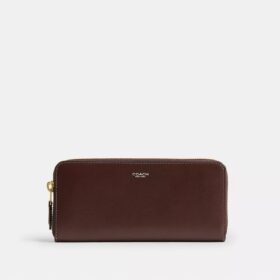 Cartera delgada tipo acordeón con cremallera de Nueva York