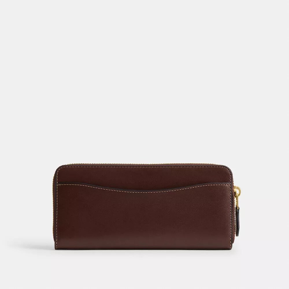 Cartera delgada tipo acordeón con cremallera de Nueva York