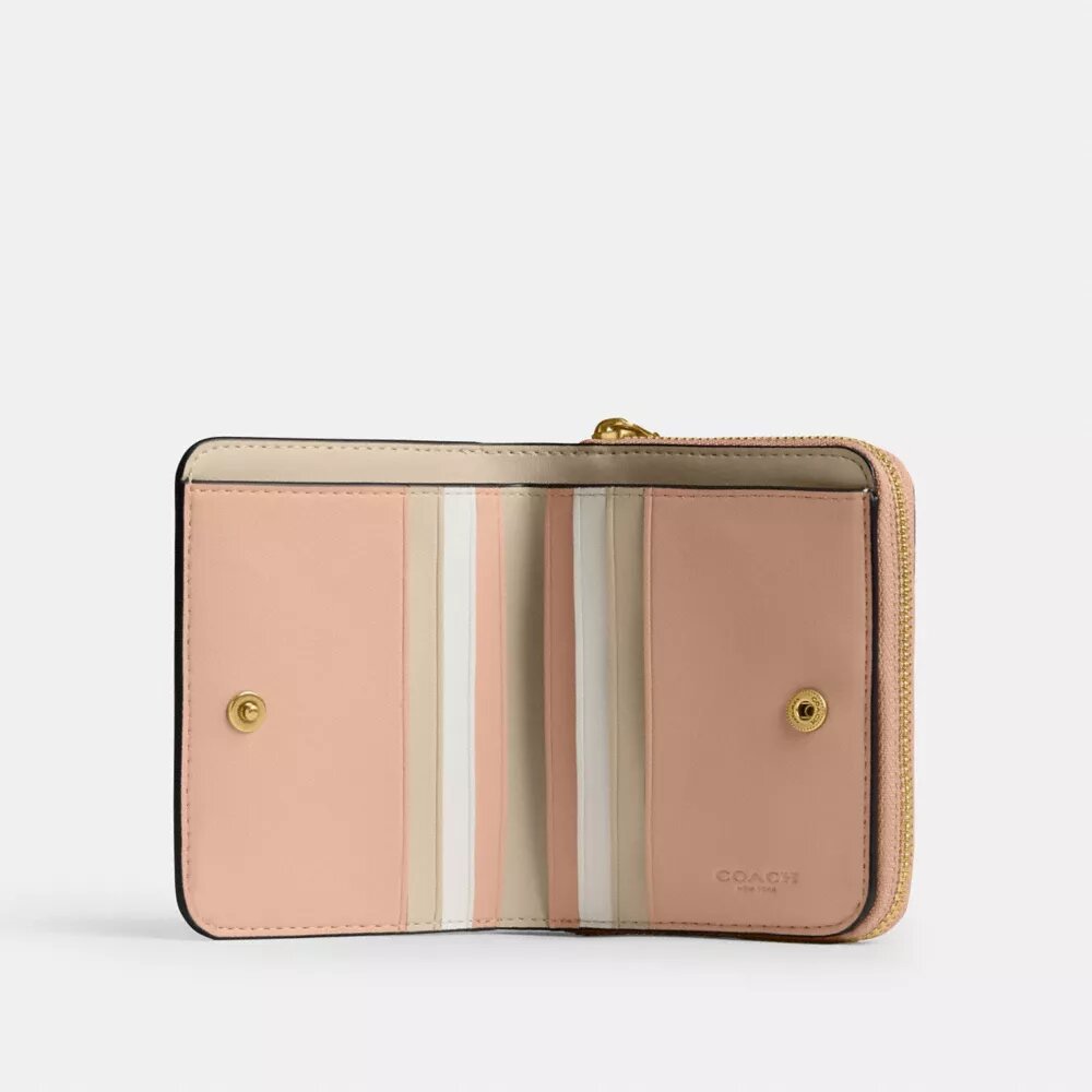 Cartera esencial con diseño en bloques de color