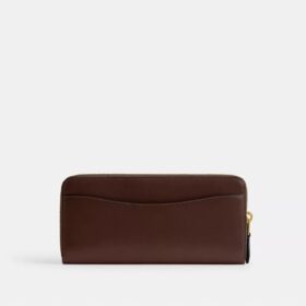 Cartera esencial delgada tipo acordeón con cremallera