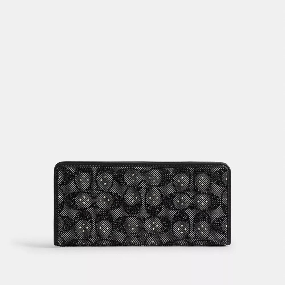 Cartera Essential Slim en jacquard Crystal Signature