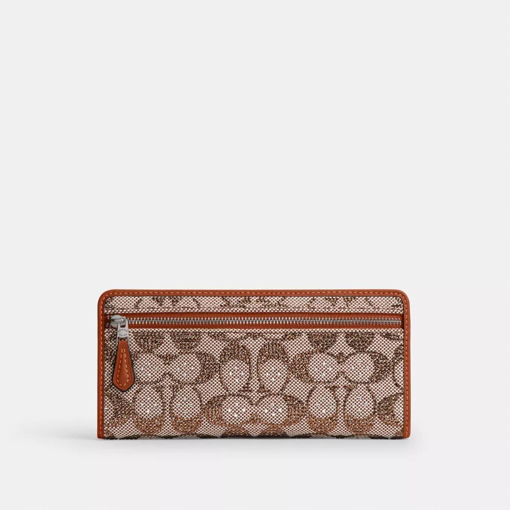 Cartera Essential Slim en jacquard Crystal Signature