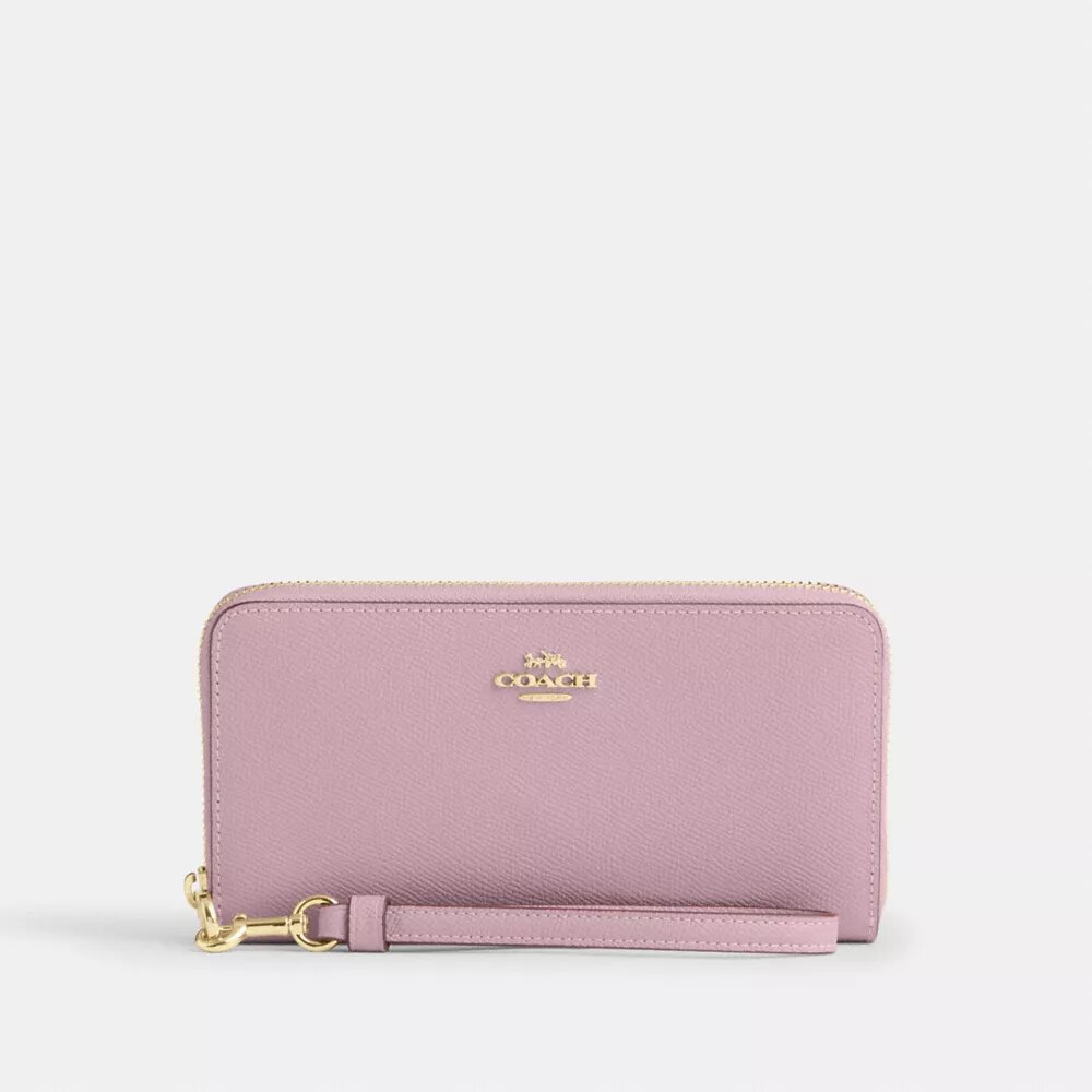 Cartera larga con cremallera envolvente
