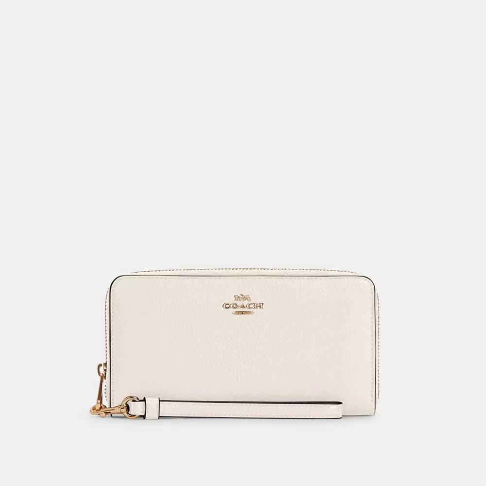 Cartera larga con cremallera envolvente
