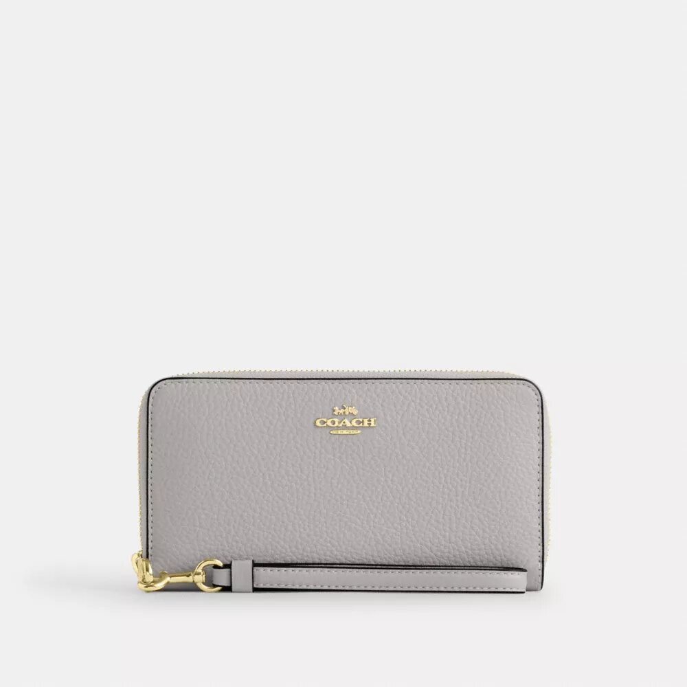 Cartera larga con cremallera envolvente