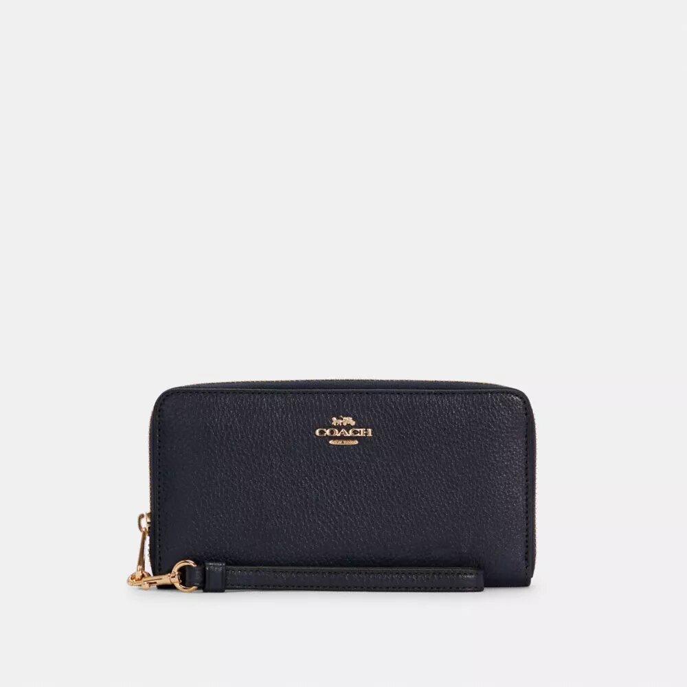 Cartera larga con cremallera envolvente