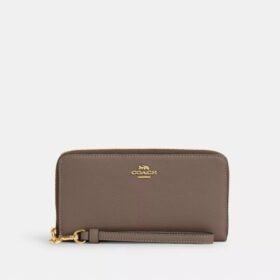 Cartera larga con cremallera envolvente