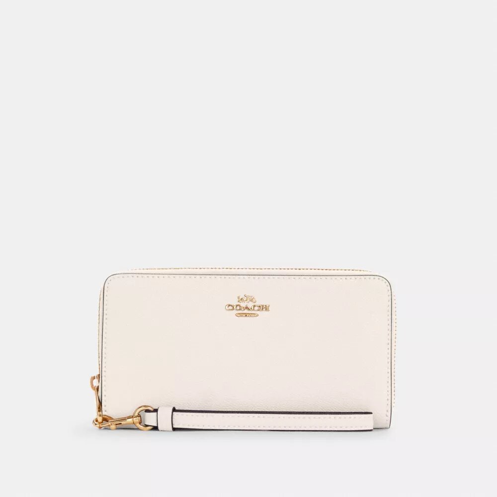 Cartera larga con cremallera envolvente