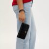 Cartera larga con cremallera envolvente
