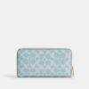Cartera larga con cremallera perimetral en Signature Canvas