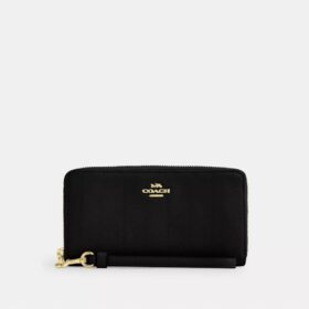 Cartera larga con cremallera y acolchado