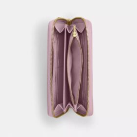 Cartera larga con cremallera y acolchado