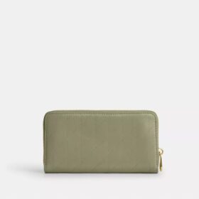 Cartera larga con cremallera y acolchado