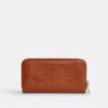 Cartera larga con cremallera y acolchado