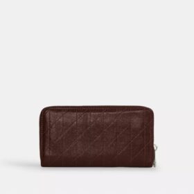 Cartera larga con cremallera y acolchado