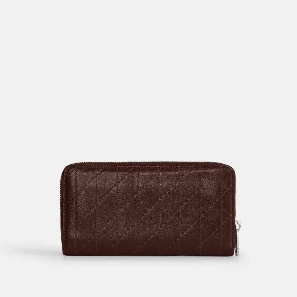 Cartera larga con cremallera y acolchado