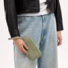 Cartera larga con cremallera y acolchado