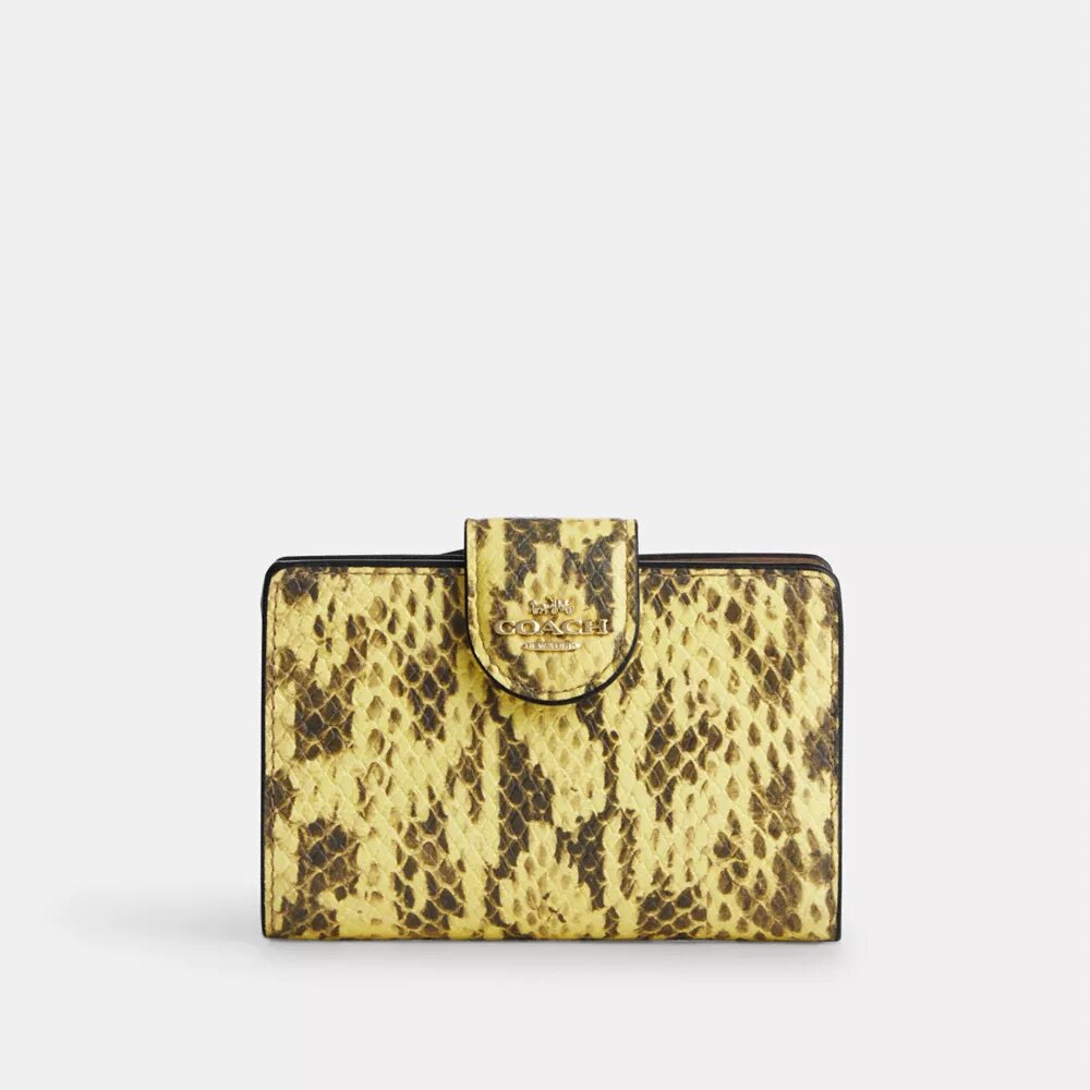 Cartera mediana con cremallera en la esquina