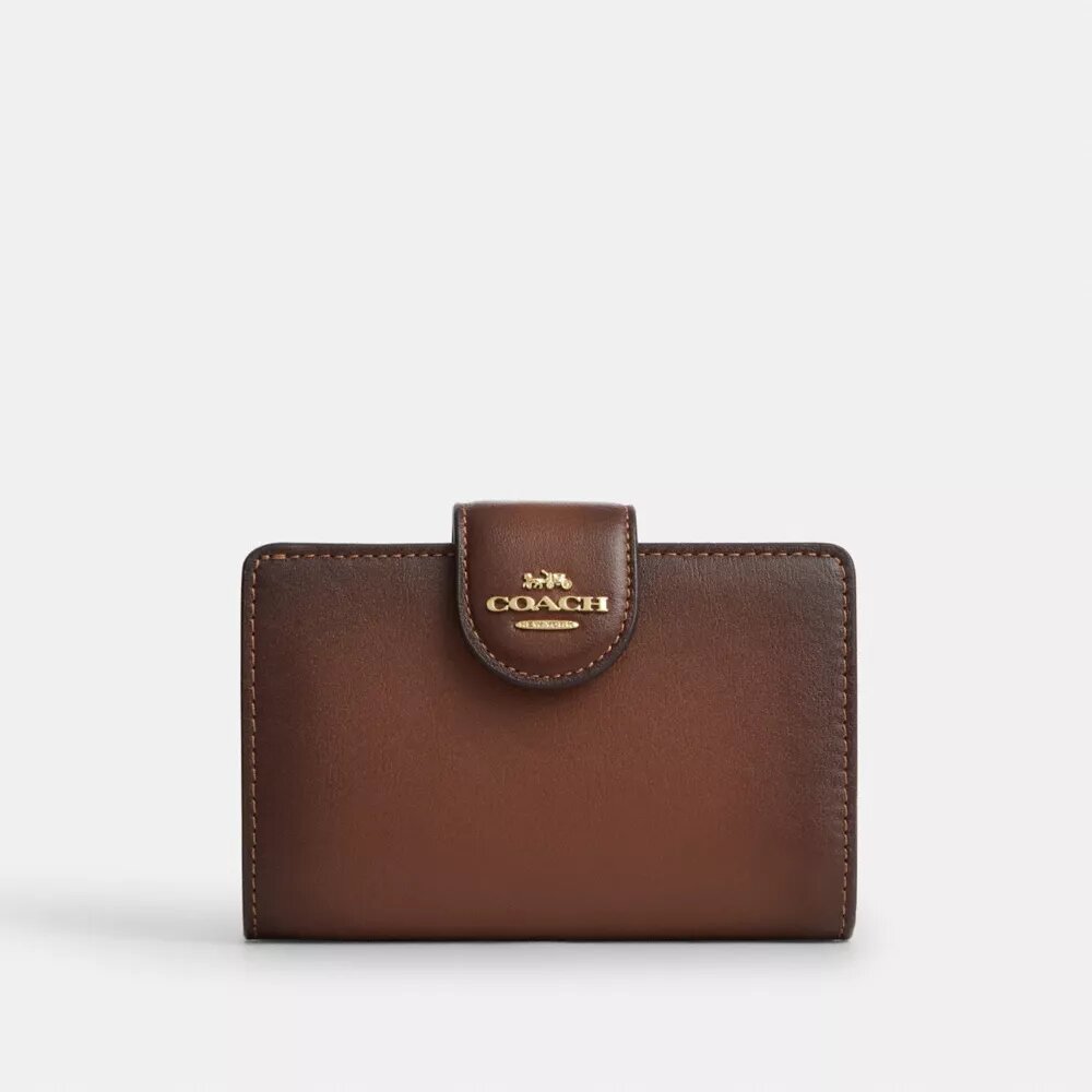 Cartera mediana con cremallera en la esquina