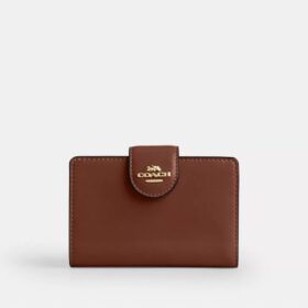 Cartera mediana con cremallera en la esquina