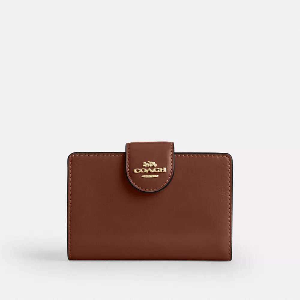 Cartera mediana con cremallera en la esquina