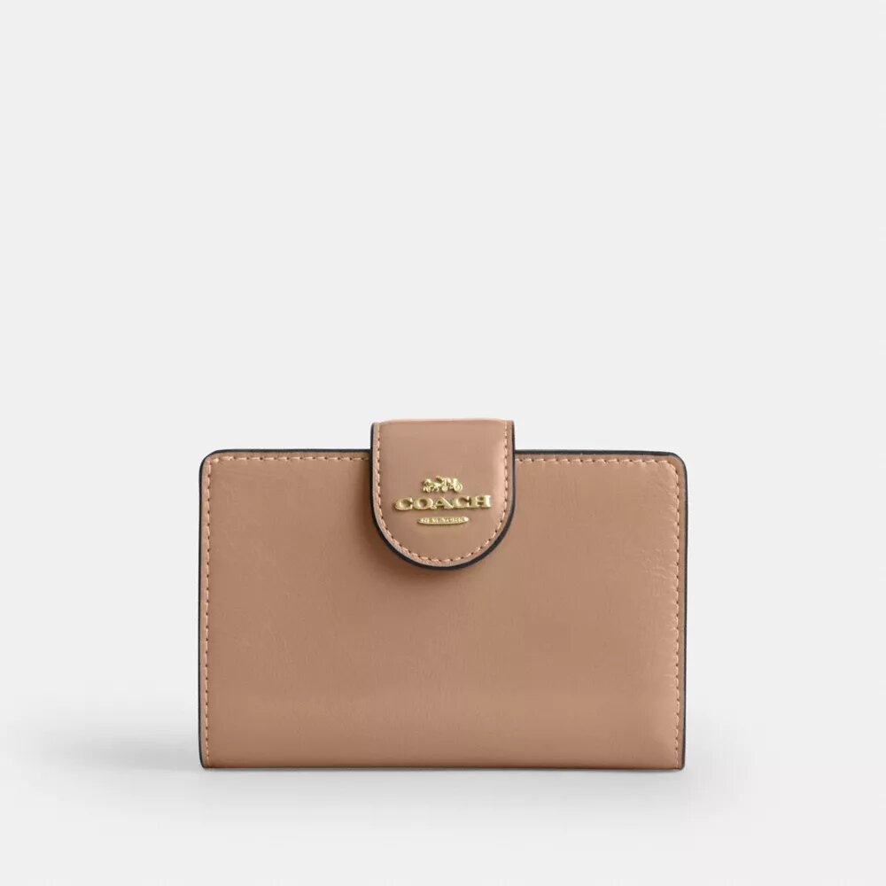 Cartera mediana con cremallera en la esquina