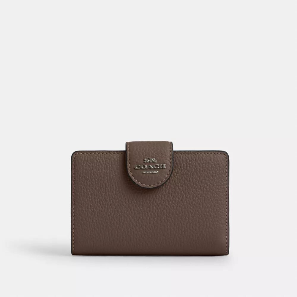 Cartera mediana con cremallera en la esquina