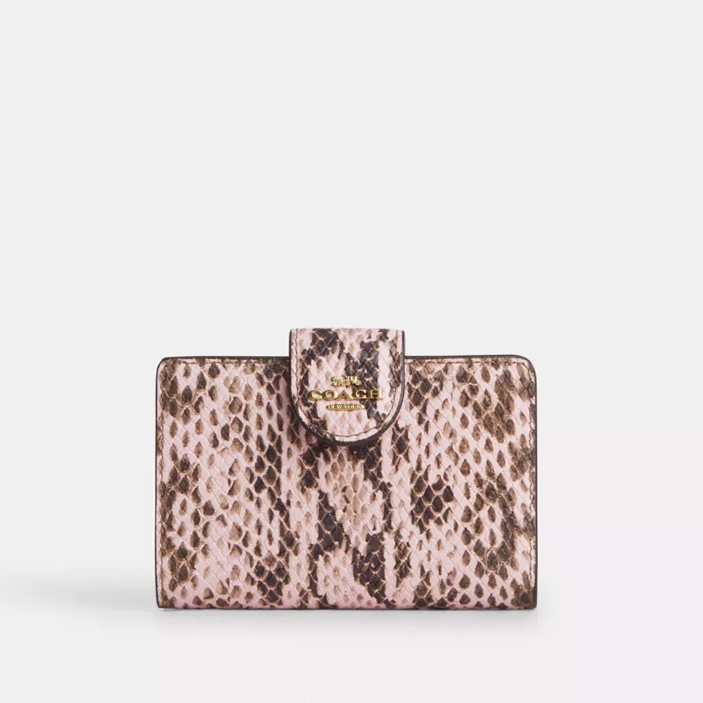 Cartera mediana con cremallera en la esquina